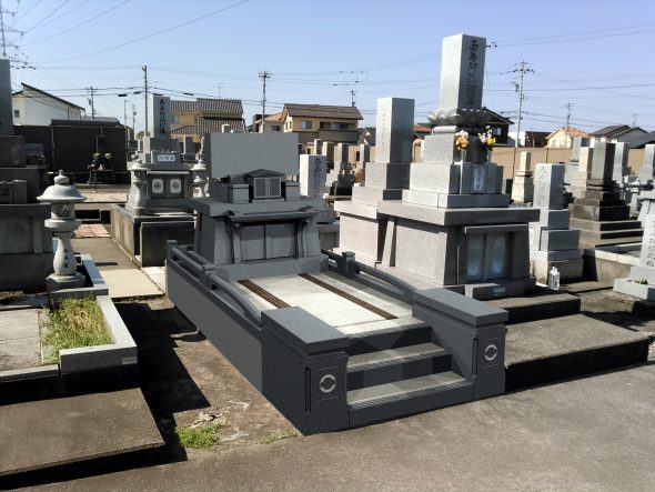 お墓のパース図