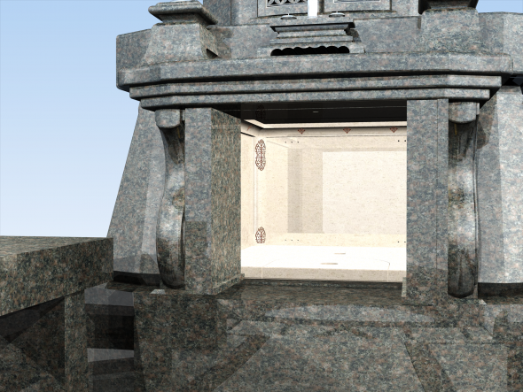 お墓のパース図