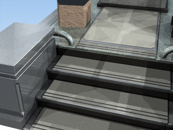 お墓のパース図