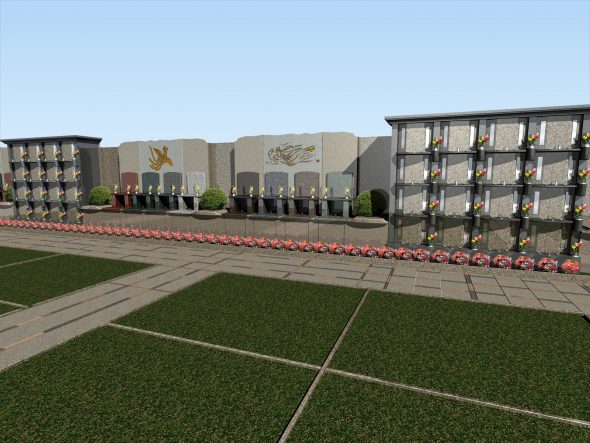 お墓のパース図